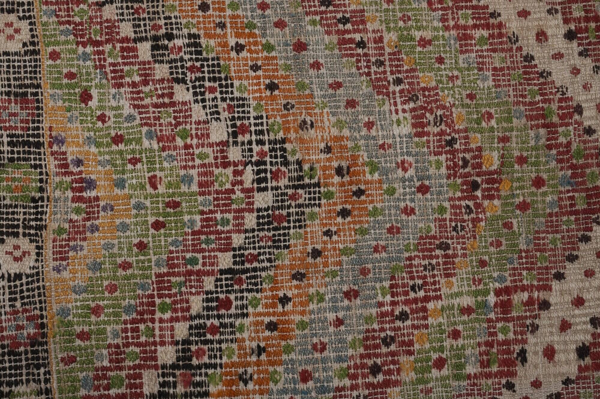 Vintage Turkish kilim handwoven 207x316 cm