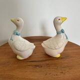 Set of 2 geese salt shakers