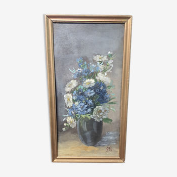 Painting bouquet of flowers