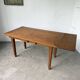 Extendable farmhouse table in oak