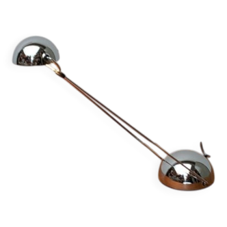 Postmodern Italian vintage Meridiana table lamp in chrome by Paolo Francesco Piva for Stefano Cevoli, 1980s.