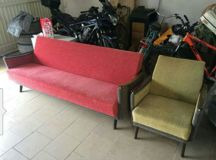 Daybed sofa convertible years 50-60 vintage original perfect state