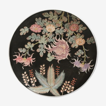 Assiette chinoise aux fleurs