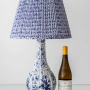 Antique Delft Style Blue and White Ceramic Table Lamp by Samson, circa 1880-1910