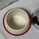 Ice bucket in the shape of an apple, chrome metal and red Bakelite, France, 70s