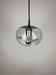 Peill & Putzler Futura suspension in ribbed glass and chrome 1970