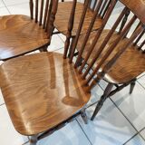 Set of 4 Baumann bistro chairs from the 1970s