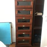 Semainier with glazed drawers