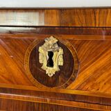 Louis XVI drop-leaf secretary in rosewood and violet wood veneer, 18th century