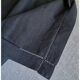 Antique Pillowcase in Pure Charcoal Black Linen Thread