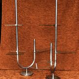 Pair of vintage chrome shelves 1950-1960