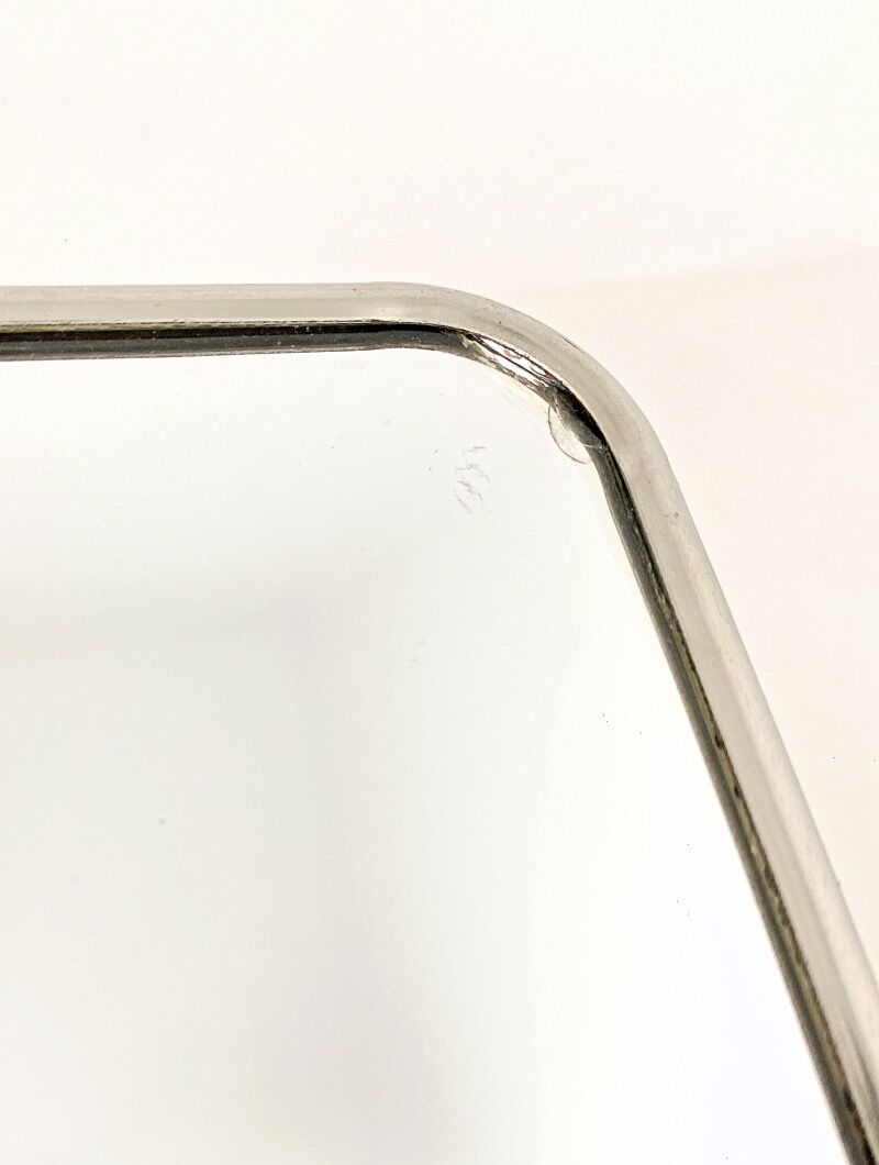 Rectangular barber mirror 18x13,5cm