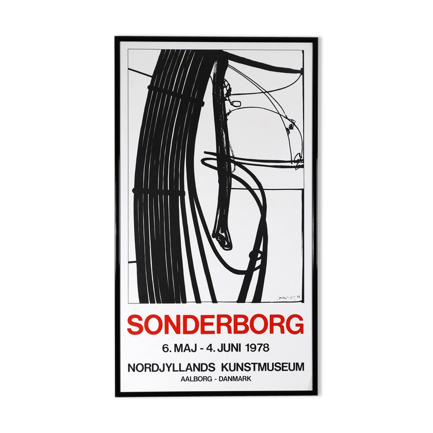 Original poster Sønderborg Nordjyllands Kunstmuseum Aalborg Danmark 1978
