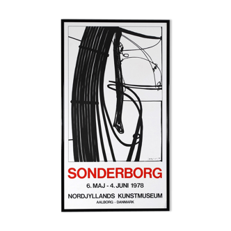 Affiche originale Sonderborg  Nordjyllands Kunstmuseum Aalborg Danmark 1978