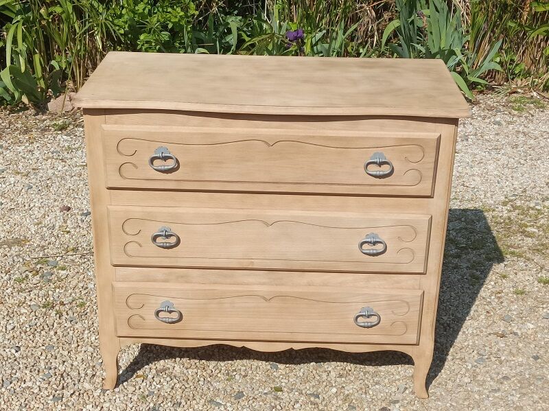 Chest of drawers 3 drawers solid wood aero-gummed