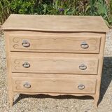 Chest of drawers 3 drawers solid wood aero-gummed