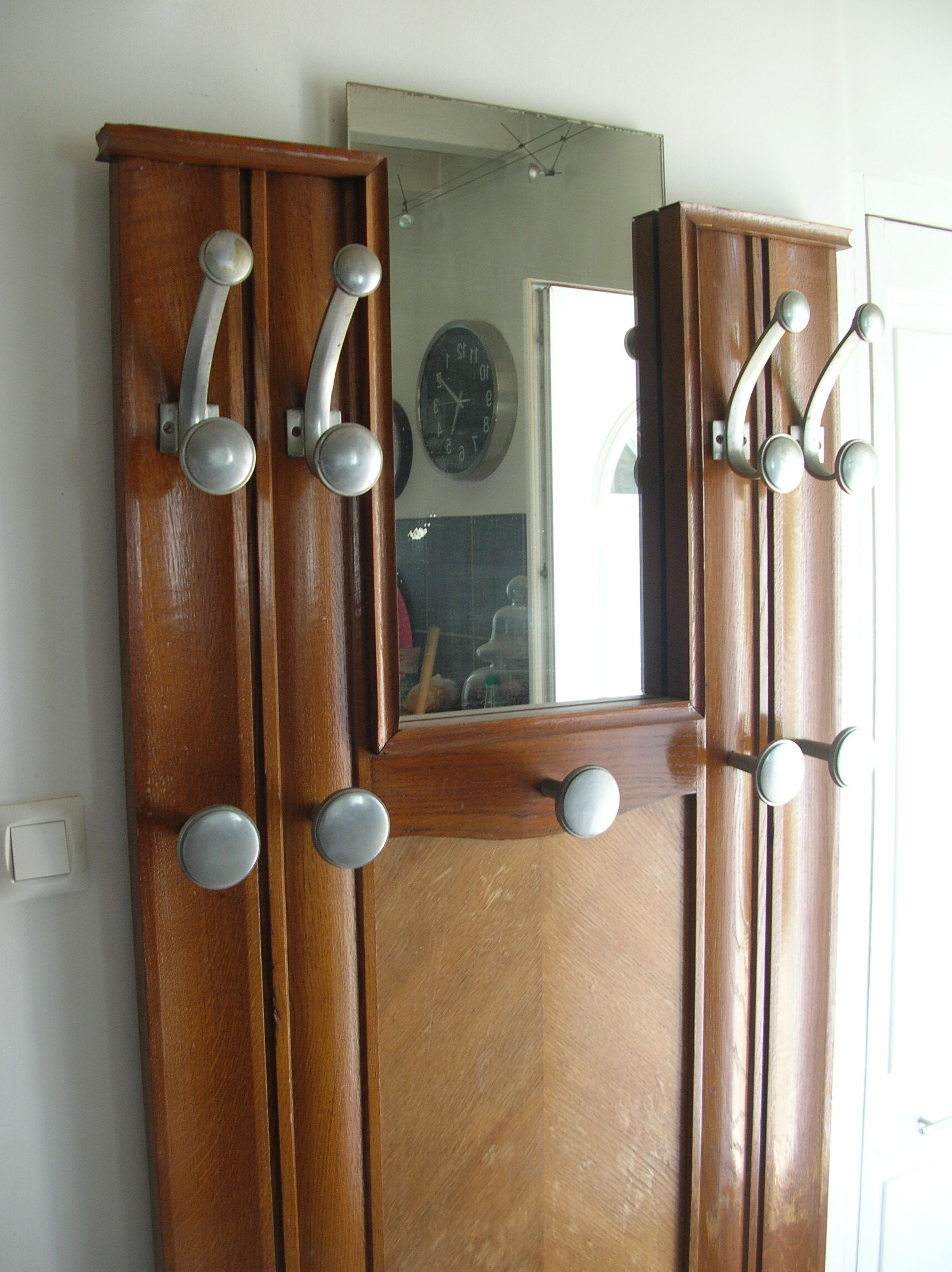 Old wall dressing room coat rack 1940/50