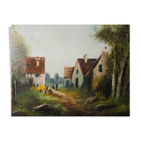 Table Tree-lined and lively village outing, HST end 19th