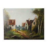 Table Tree-lined and lively village outing, HST end 19th