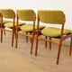 4 chaises de salle à manger | Erik Buch | Modèle 49 | Palissandre | Rembourrées