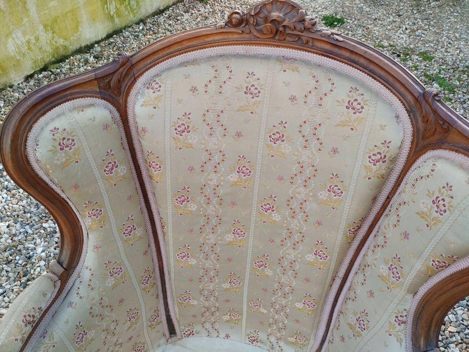 Paire de fauteuils anciens style louis xv