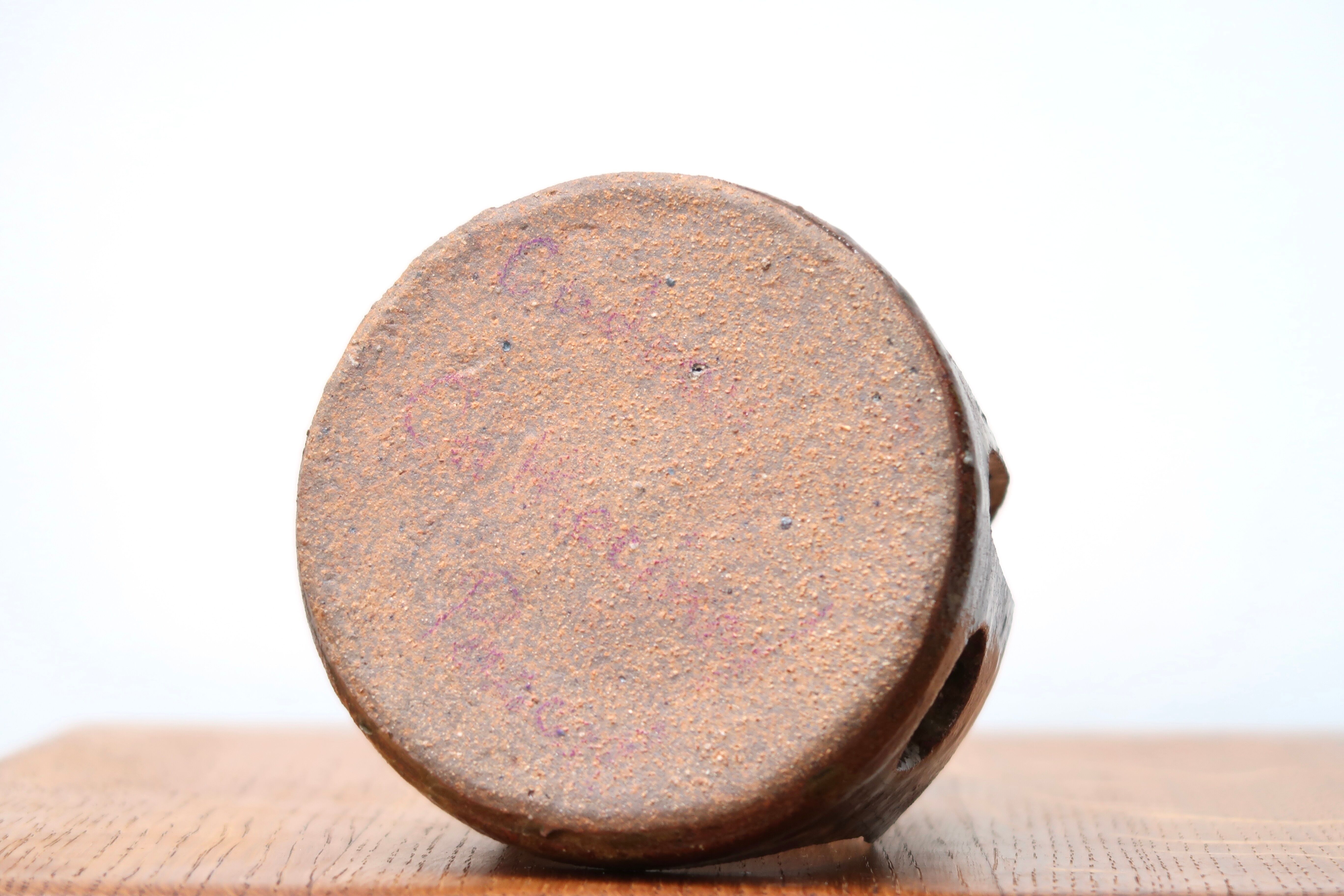 Sandstone lantern candle holder, 60s