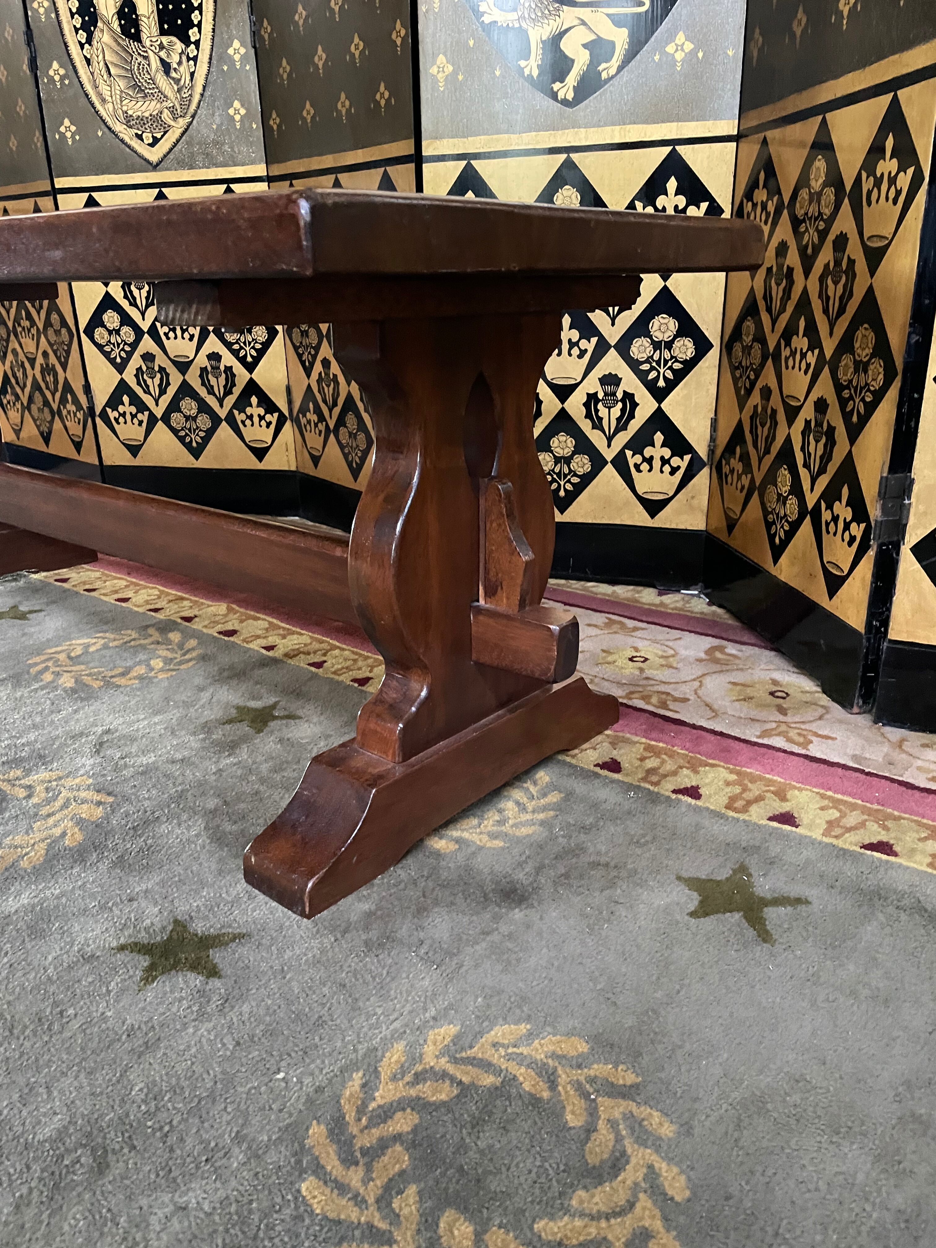 Monastery coffee table in solid mahogany