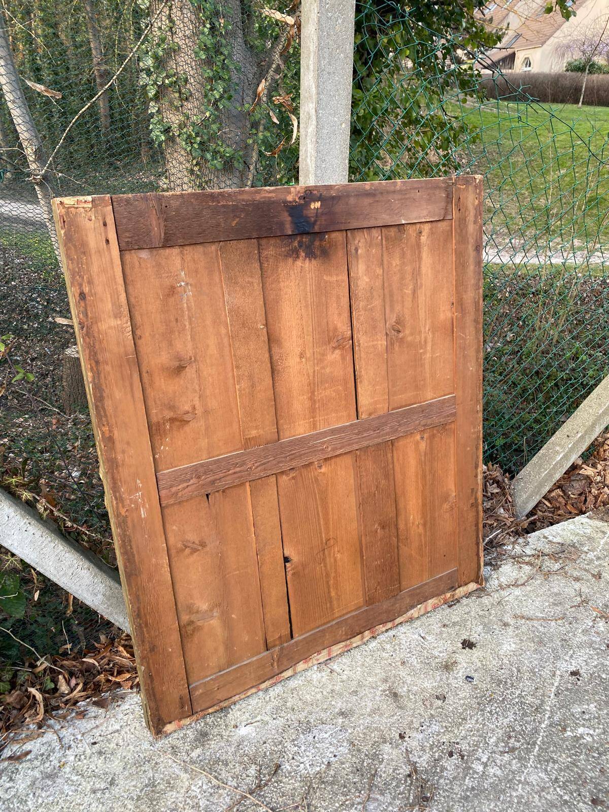 Miroir empire XIXeme cadre doré 100x115cm