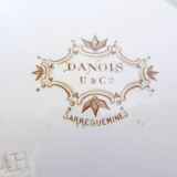 Set of 6 vintage dinner plates from Sarreguemines, Danish model 210412.