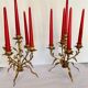 Paire de chandeliers style rocaille