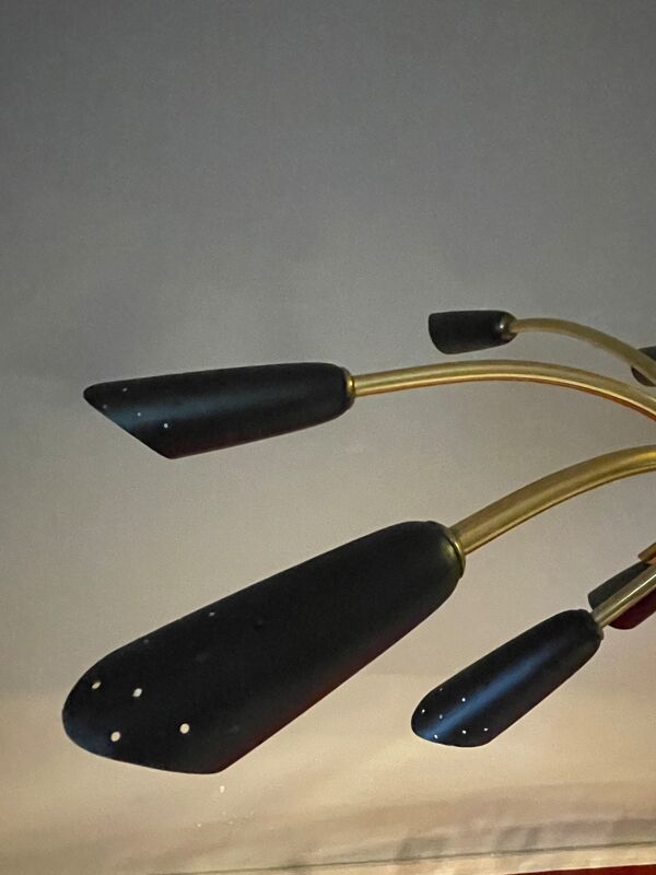 Lustre Sputnik en laiton