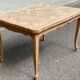 Renovated Louis XV extendable dining table in solid oak 120-200cm