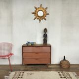 Plain color shoe cabinet of the 50s with compass feet