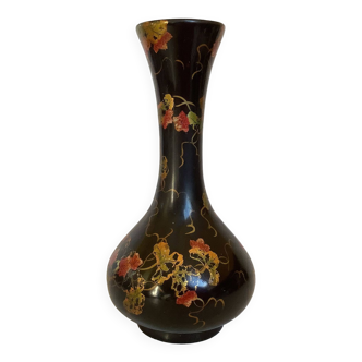 Vase décor japonisant