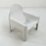 Fauteuil Blanc Modèle 4894 par Gae Aulenti pour Kartell, 1970