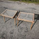 Pair of Georges Tigien stools