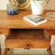 Antique walnut side table