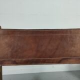 Pair of Spanish vintage leather armchairs 1920/1930