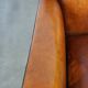 Sleek sheepskin Art Deco design armchair with beautiful details