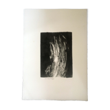 Painting on paper monotype