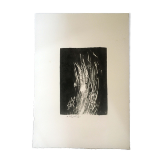 Painting on paper monotype