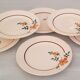 Flat earthenware plates Moulin des Loups Saint Amand Model Amélie Vintage