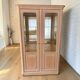 Vintage display cabinet in white rosewood from the 1990s.