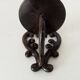 Antique wall candle holder in enamelled cast iron