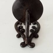 Antique wall candle holder in enamelled cast iron