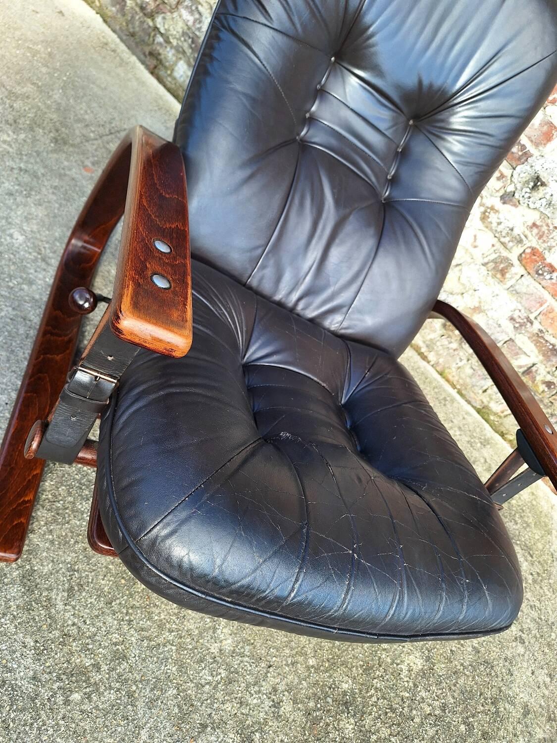 Vintage Panter recliner chair, designer Arnt Lande for Westnofa