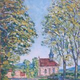 Signed landscape from 1947