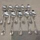 10 silver-plated ice cream scoops, Christofle Marly silversmith, engraved HBC