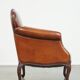 Fully restored antique sheepskin armchair