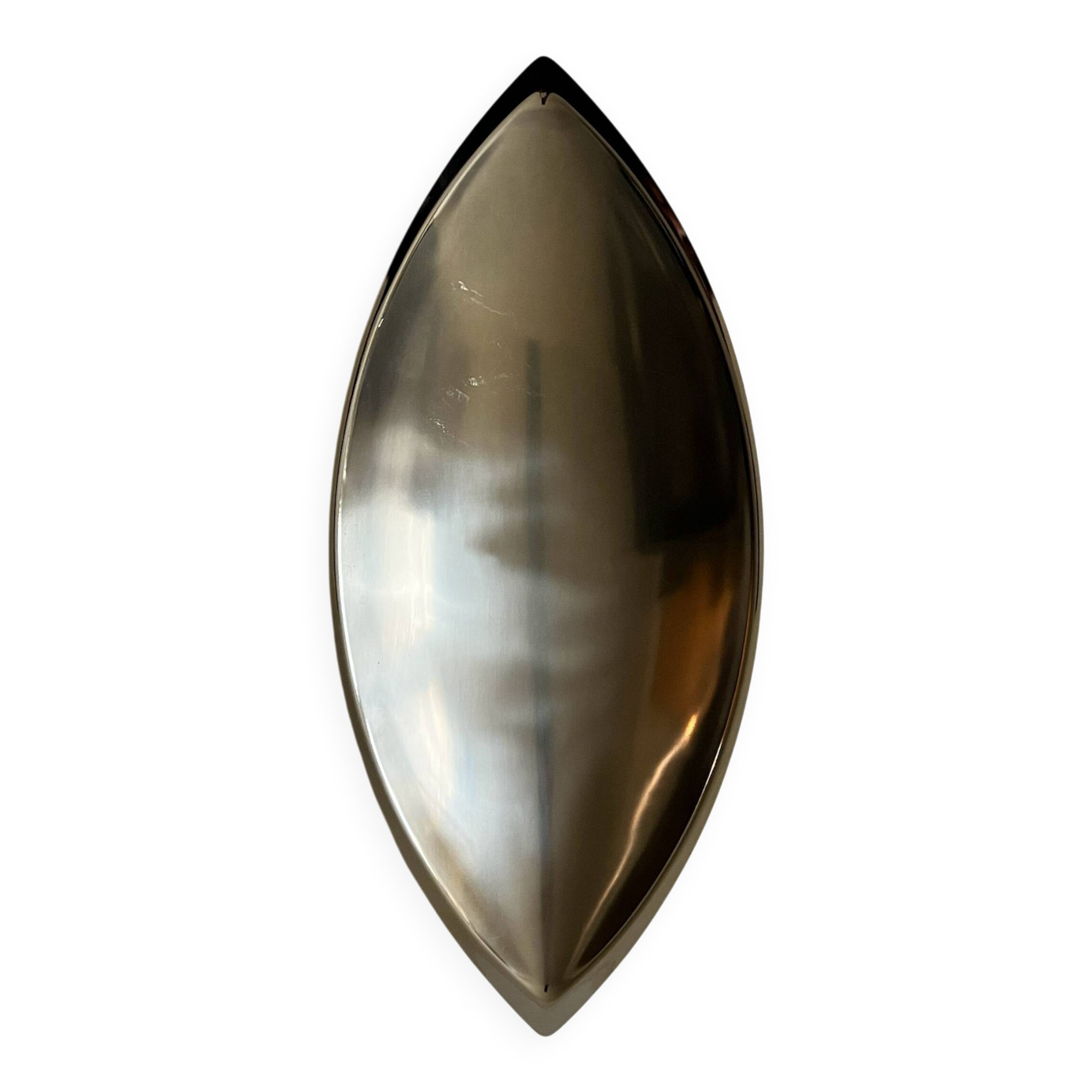 Large chrome-plated metal dish/tray, Guy Degrenne France 1970